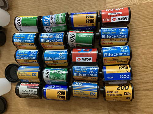 20x 35mm 135 filmkassetten - 20x,
