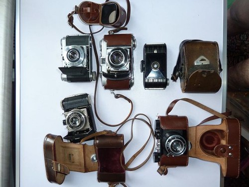 Fünf alte analoge - , kameras