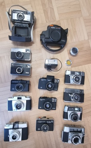 Große kamera sammlung vintage - kamera-sammlung,