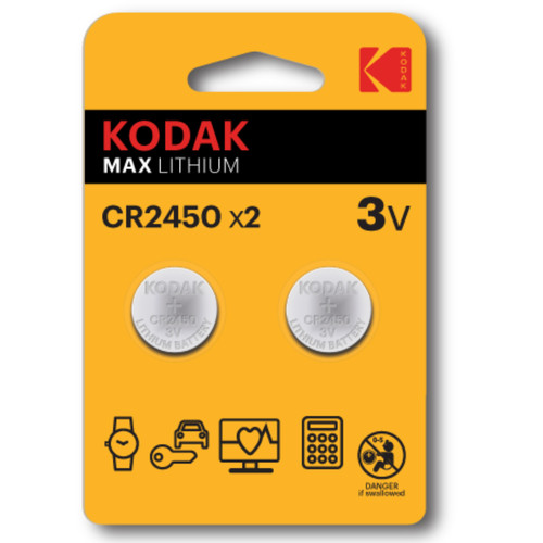 Kodak knopfzelle cr2450 2 - kodak,